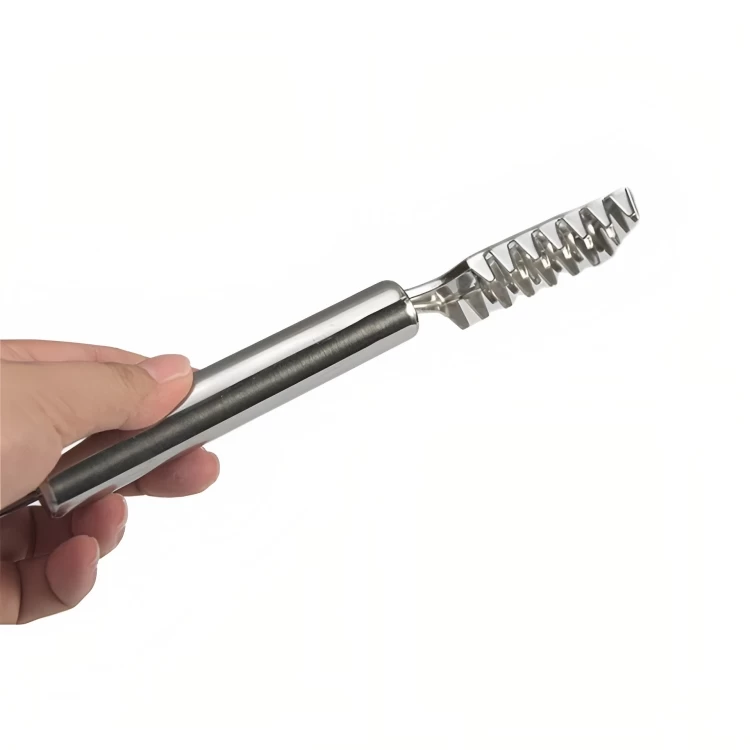 قشارة سمك ستانلس ستيل، 19.5 سم - فضي